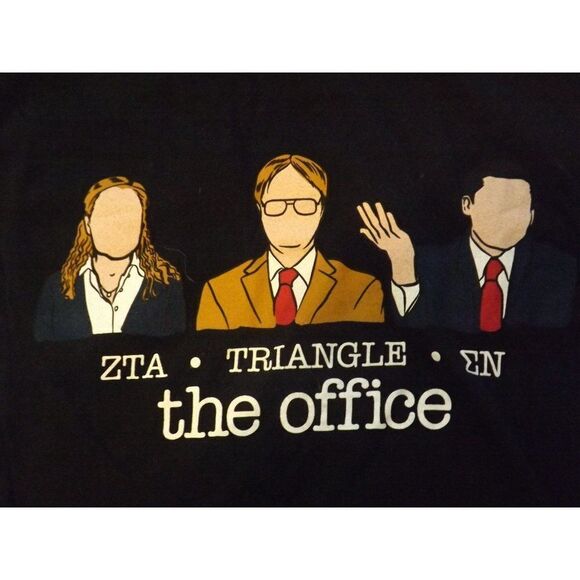 University Tees Sz M The Office Dunder And Mifflin Short Sleeve Greek Week - Picture 2 of 8